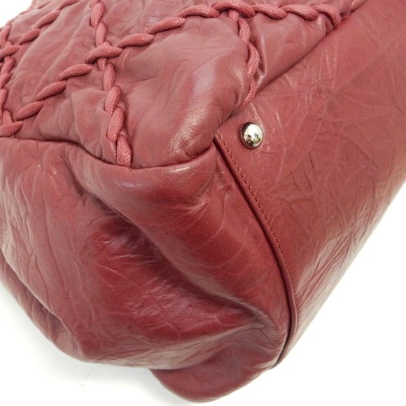 Chanel Red Stitch Leather Bag - Picture 7 of 13